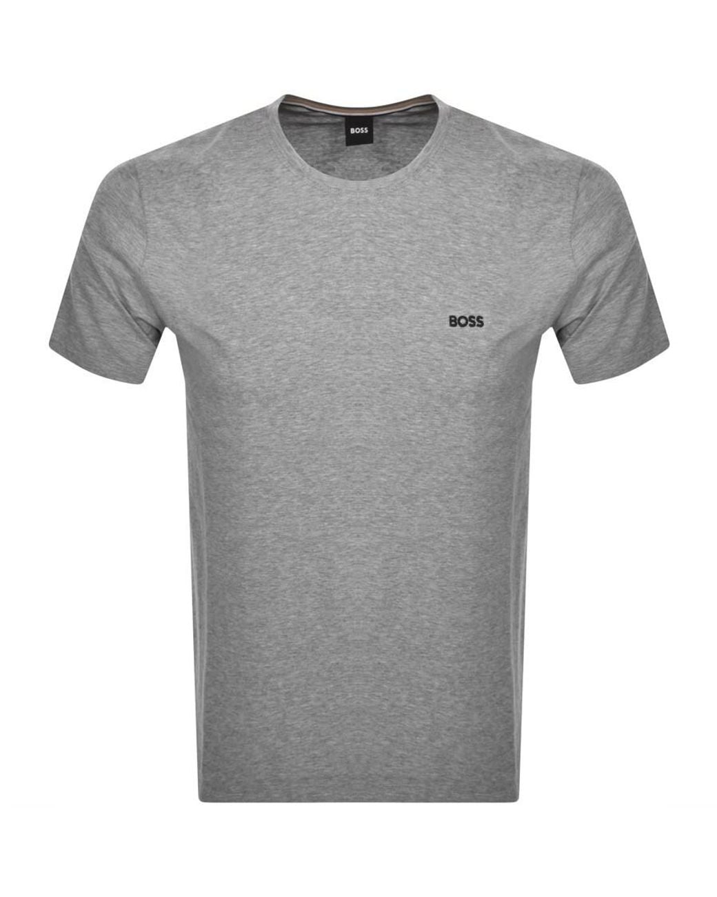 BOSS BUSINESS Gray Boss Logo T Shirt for men