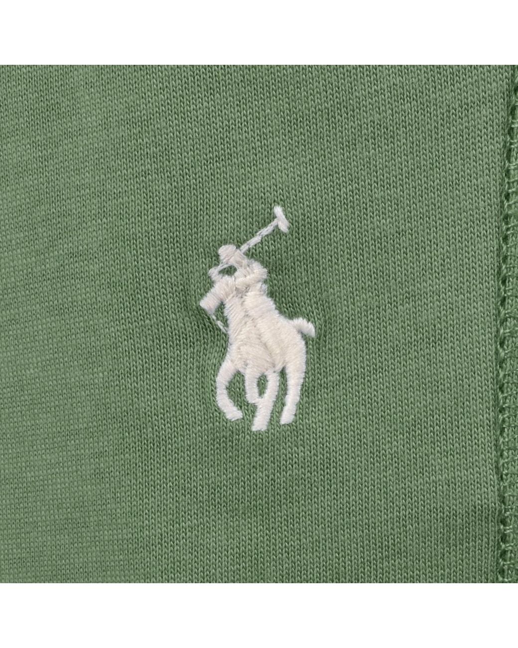 Ralph Lauren Green Slim Fit Lounge Shorts for men