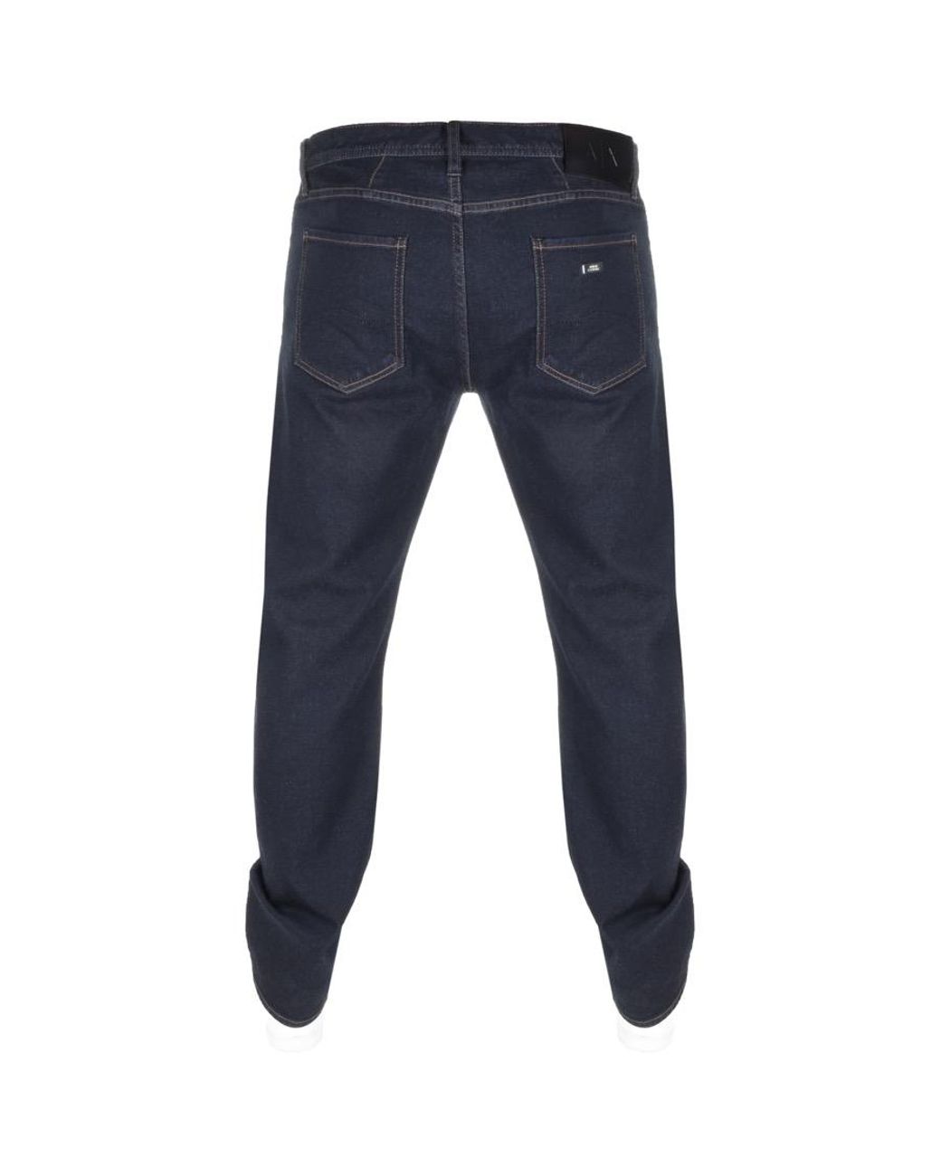 Armani Exchange J15 Relaxed Straight Jeans Navy in Blue for Men Lyst UK