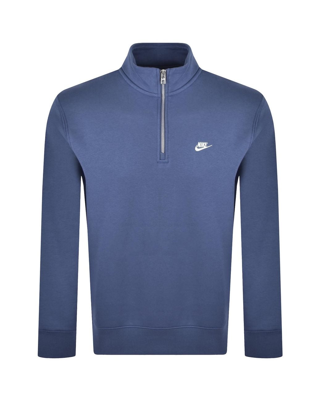Nike Blue Quarter Zip Sweatshirt for men