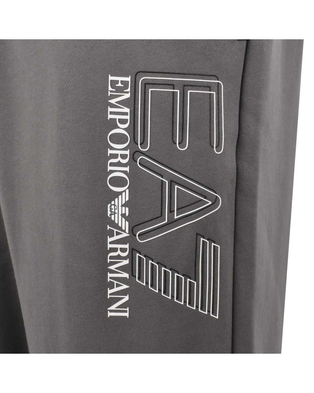 EA7 Gray Emporio Armani Jogging Bottoms for men
