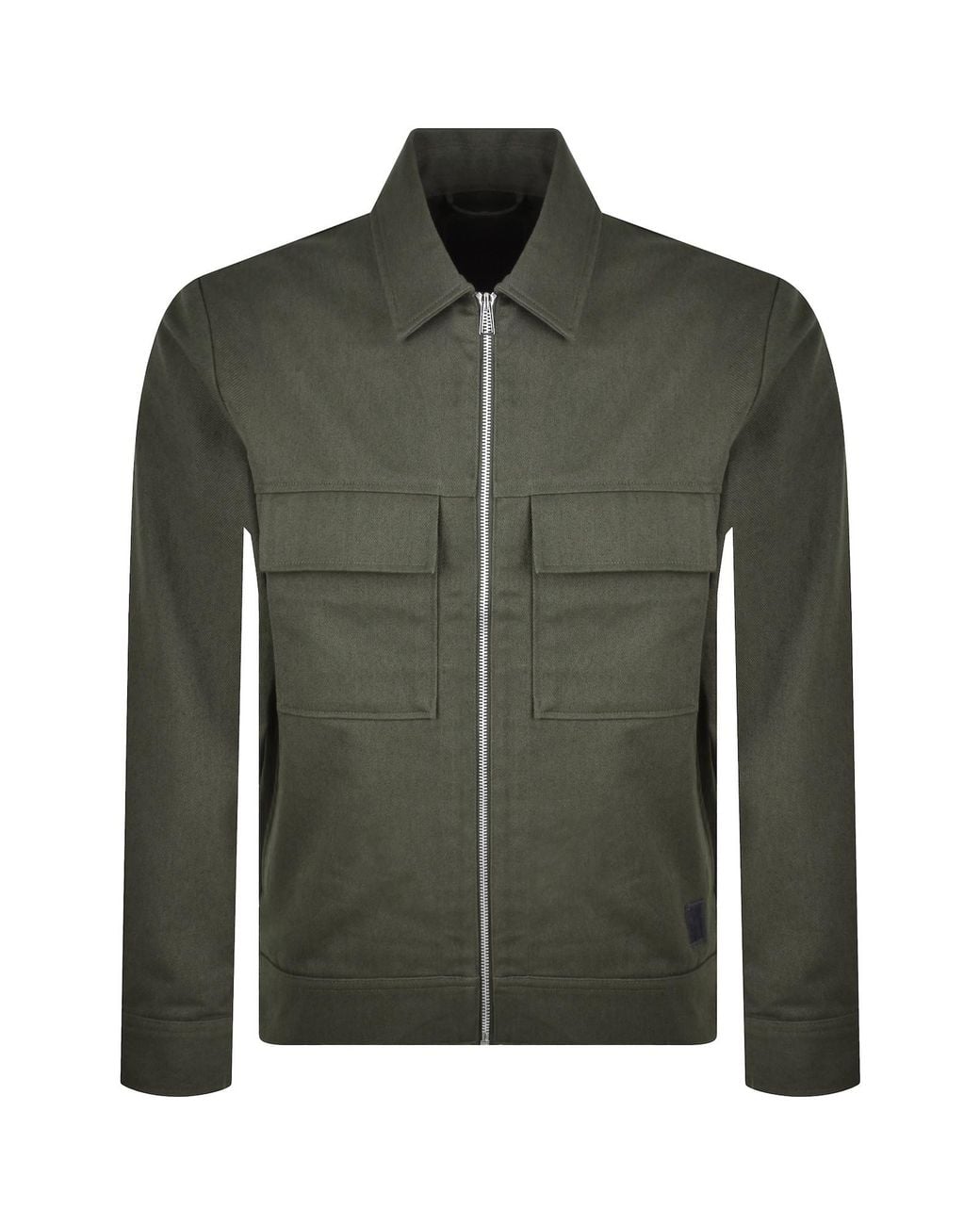 Paul Smith Green Zip Overshirt for men