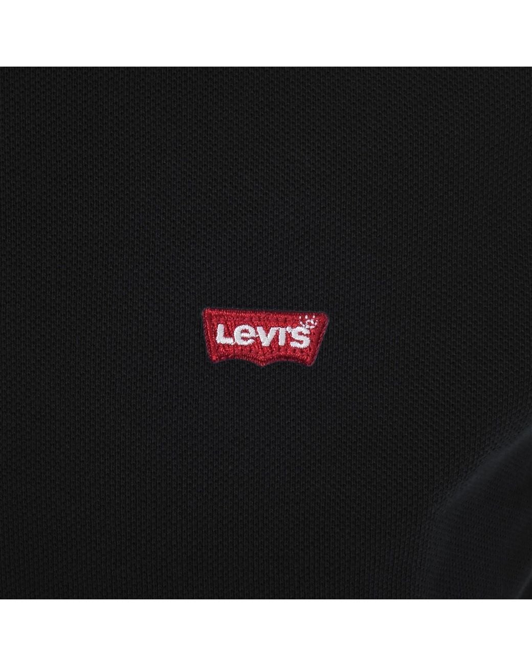 Levi's Black Original Hm Short Sleeved Polo T Shirt for men