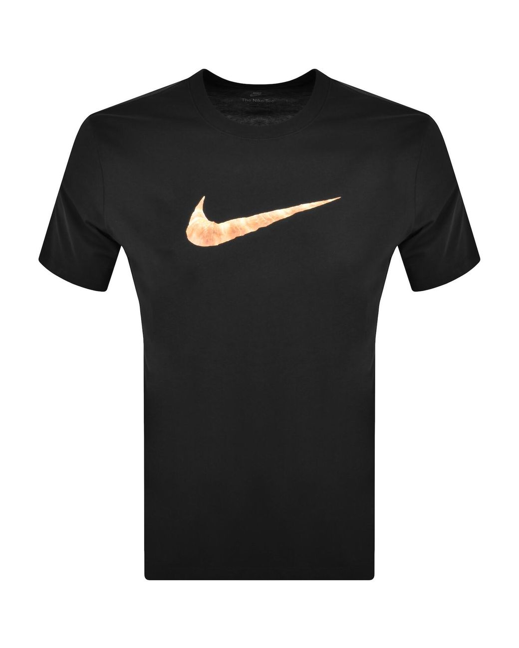nike shirt with swoosh in middle