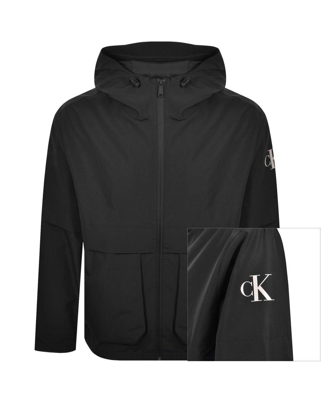Calvin Klein Black Jeans Windbreaker Jacket for men