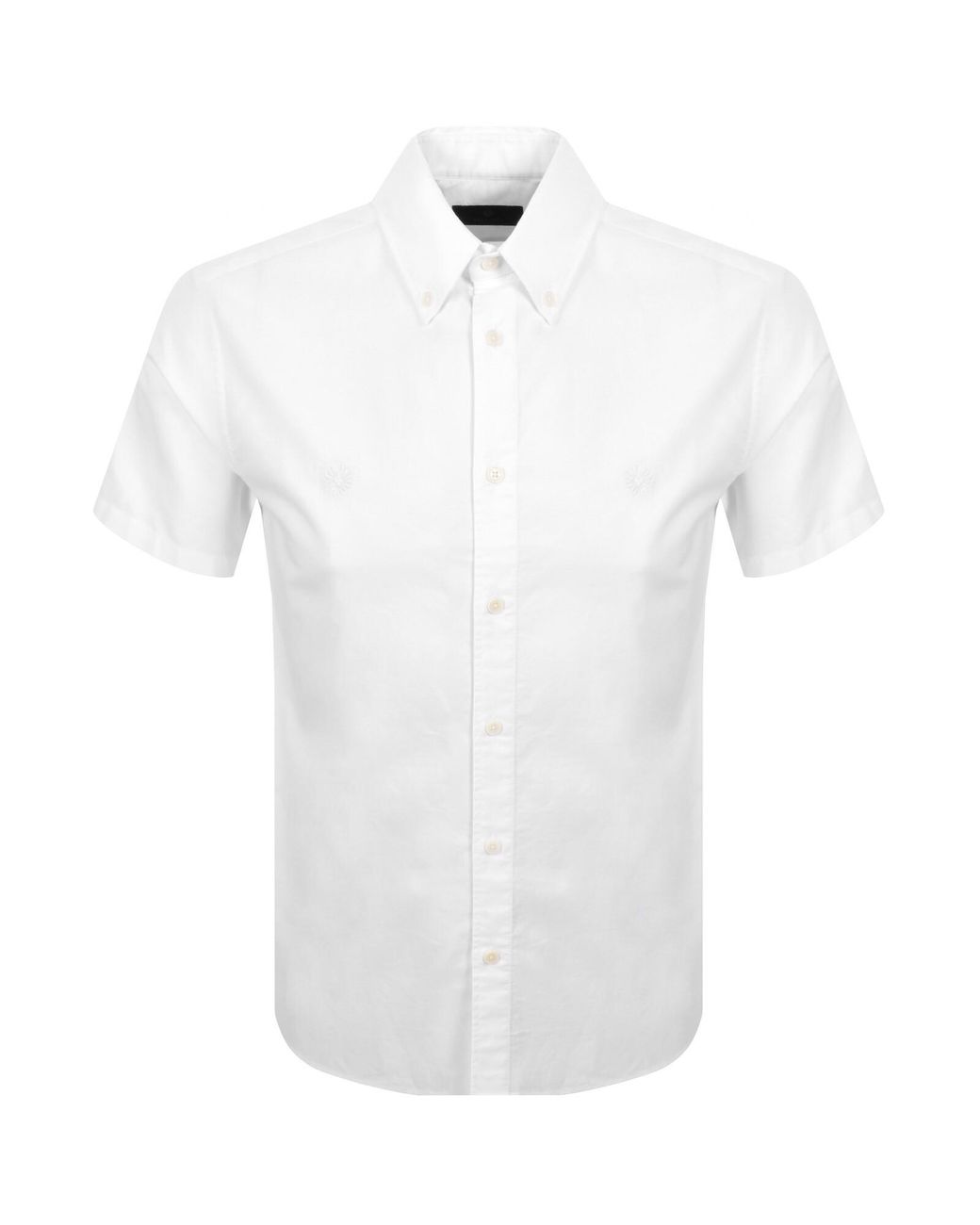 Belstaff White Street Short Sleeved Shirt for men