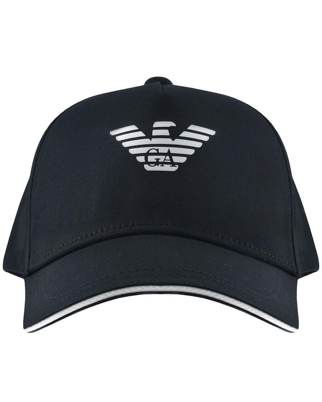Armani Black Emporio Baseball Logo Cap for men