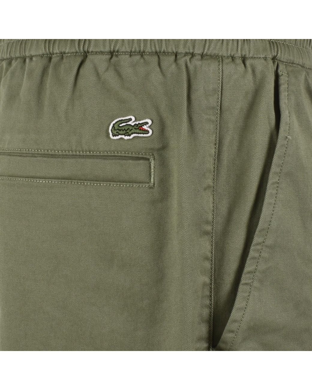 Lacoste Green Chinos Khaki for men