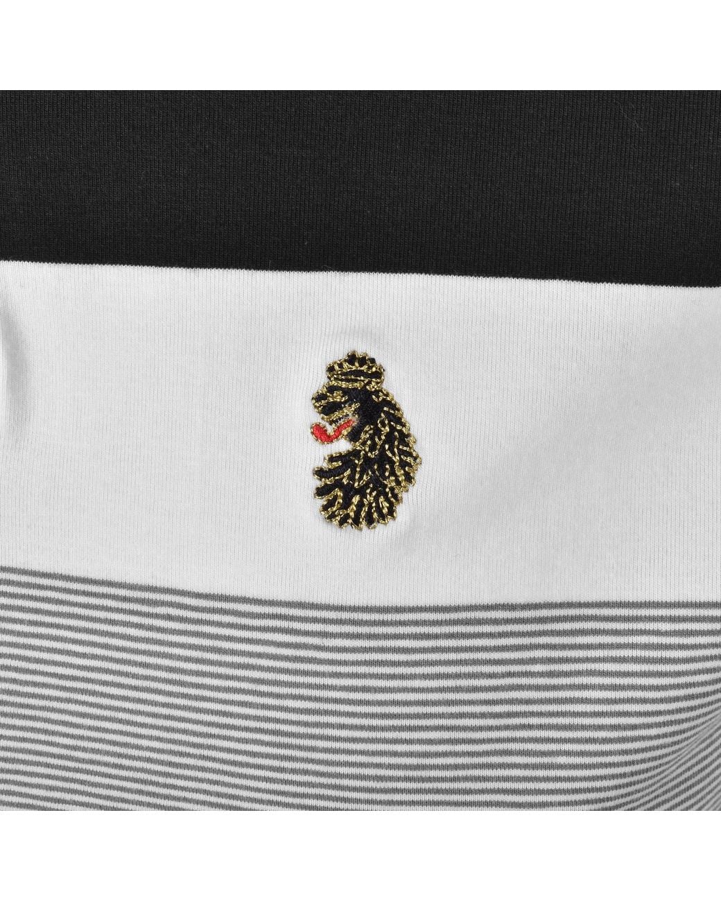 Luke 1977 Black Shuffle Polo Shirt for men