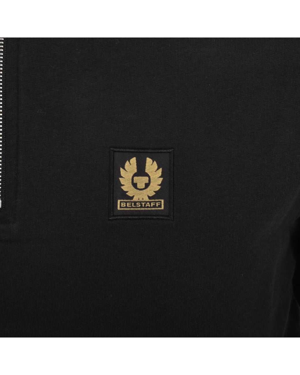 Belstaff Black Logo Pullover Hoodie for men