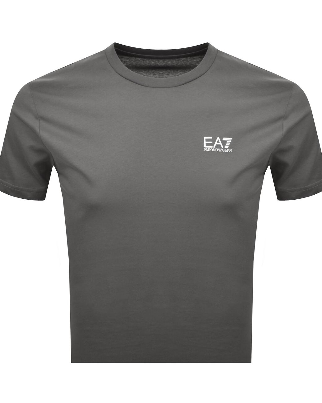 EA7 Gray Emporio Armani Logo T Shirt for men