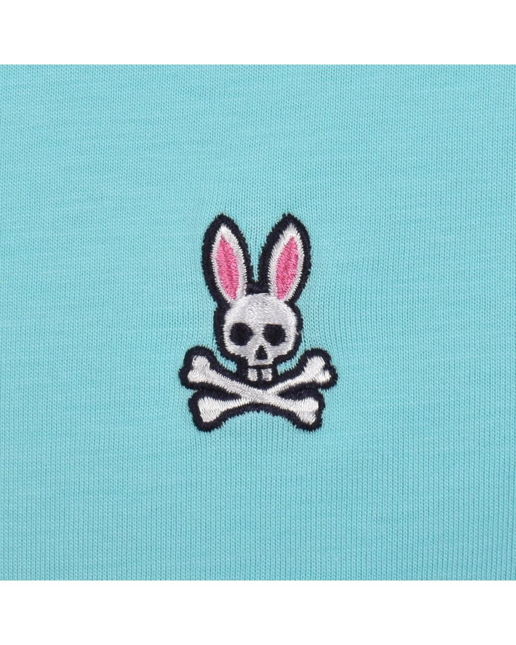 Psycho Bunny Blue Classic Crew Neck T Shirt for men