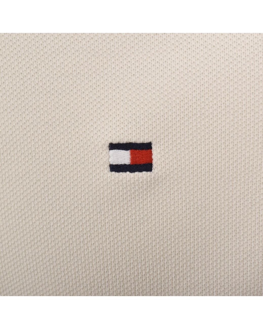 Tommy Hilfiger Natural Pique Placket Detail Polo for men