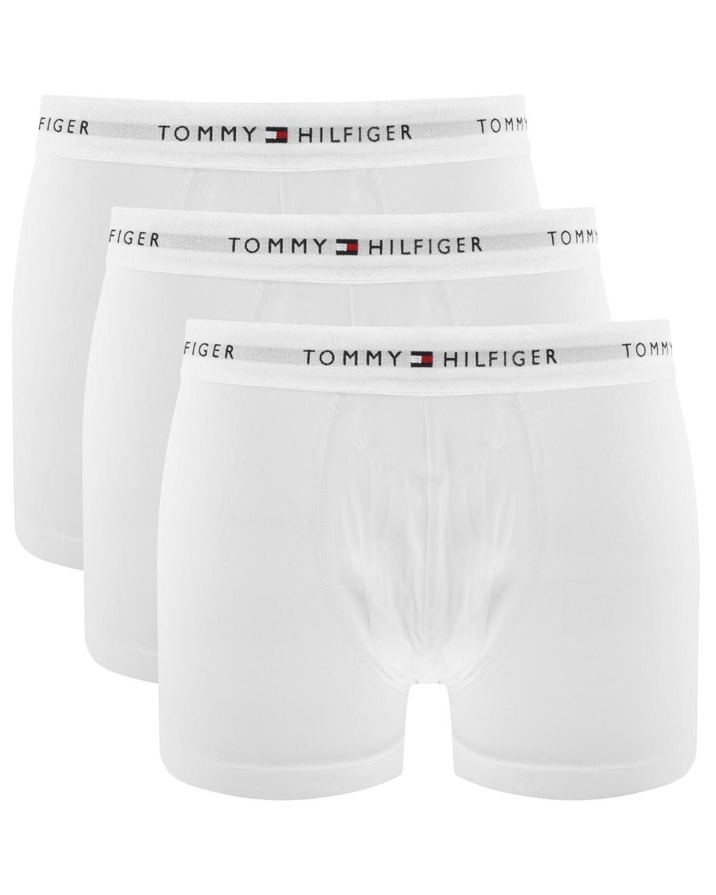 Tommy Hilfiger White Underwear 3 Pack Trunks for men