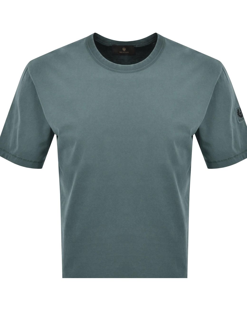 Belstaff Blue Valley Garment Dye T Shirt for men