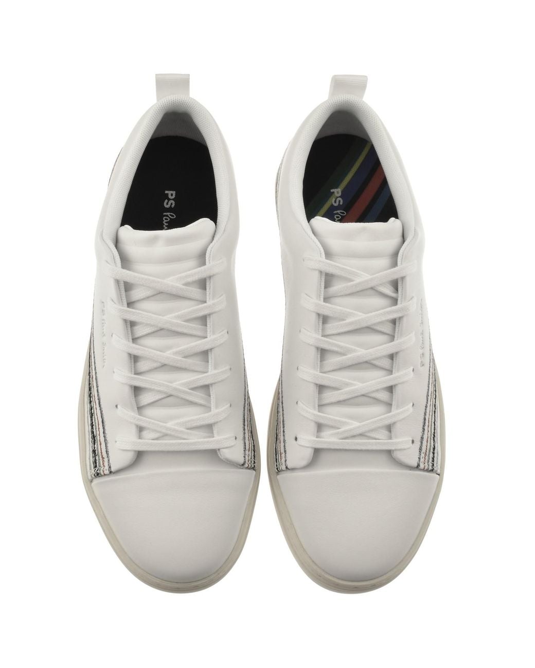 Paul Smith White Lee Leather Trainers Off for men