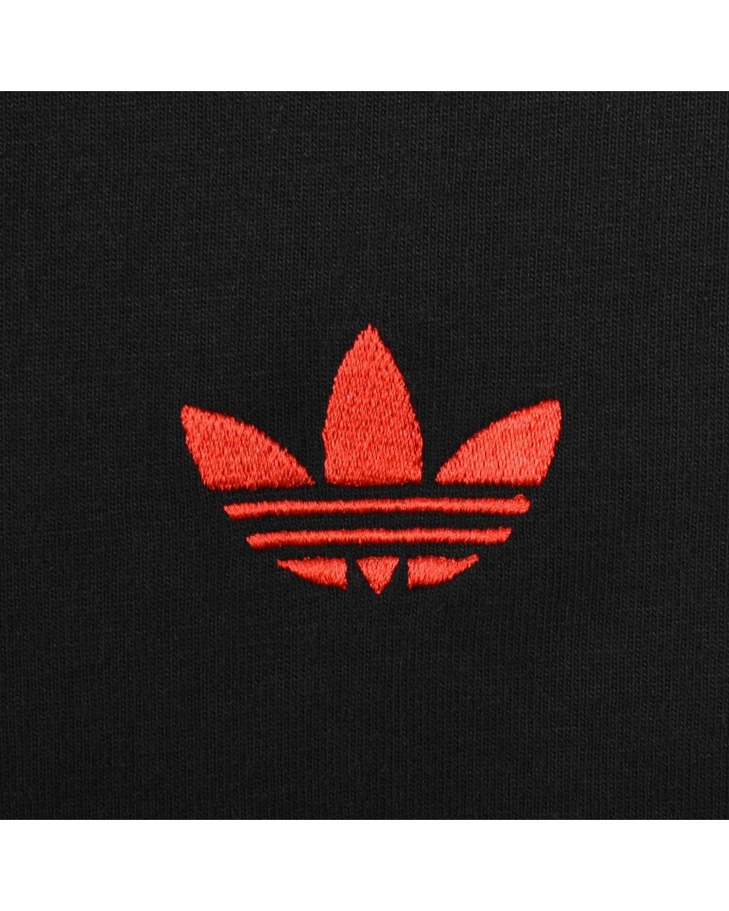 Adidas Originals Black 3 Stripes T Shirt for men