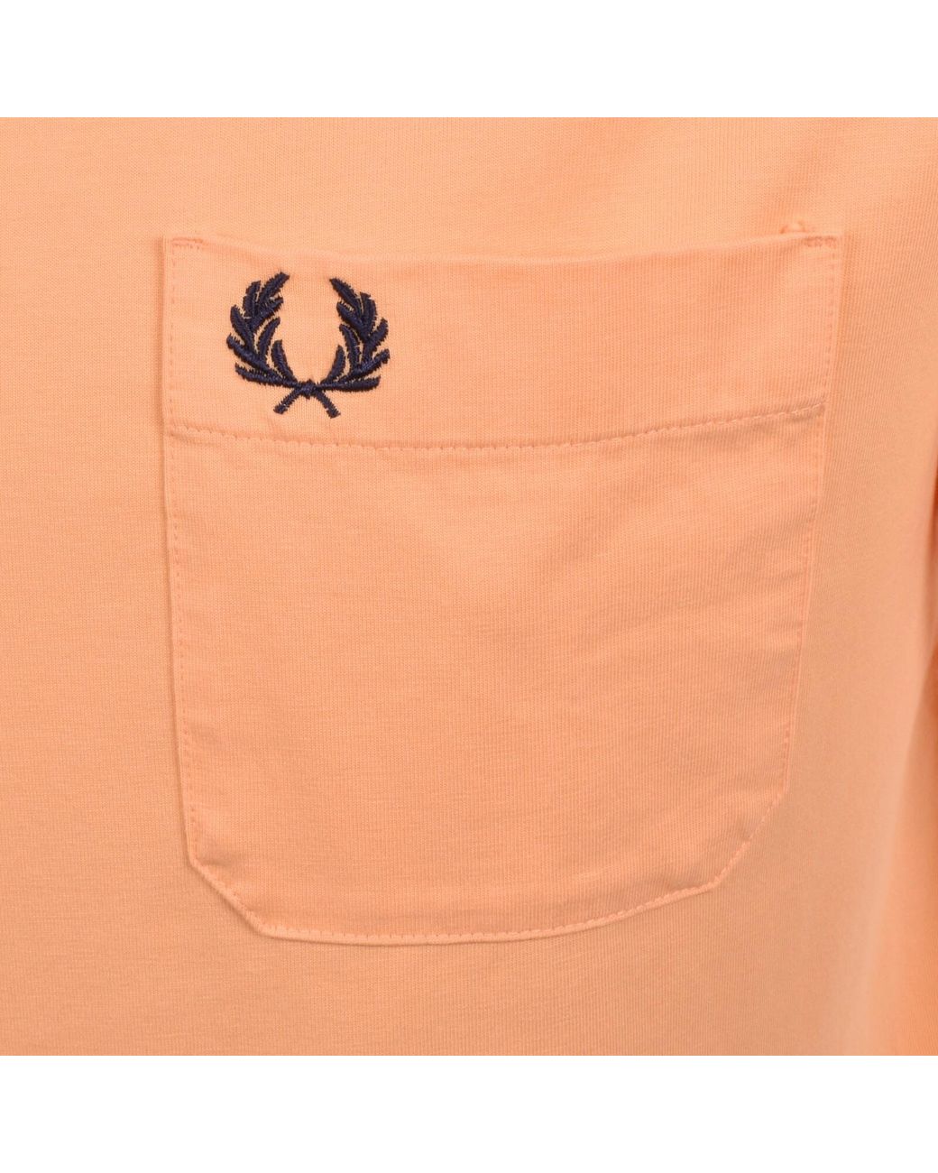 Fred Perry Orange Washed T Shirt for men