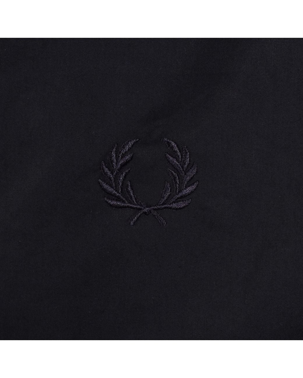 Fred Perry Black Bonded Cotton Jacket for men