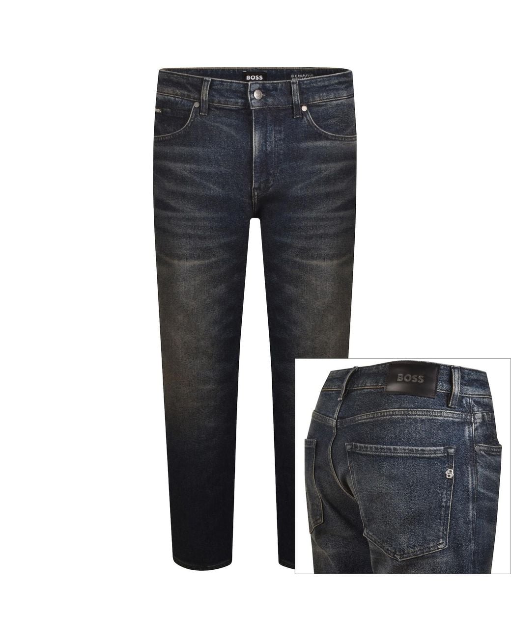 BOSS BUSINESS Blue Boss Re Maine Regular Fit Jeans for men