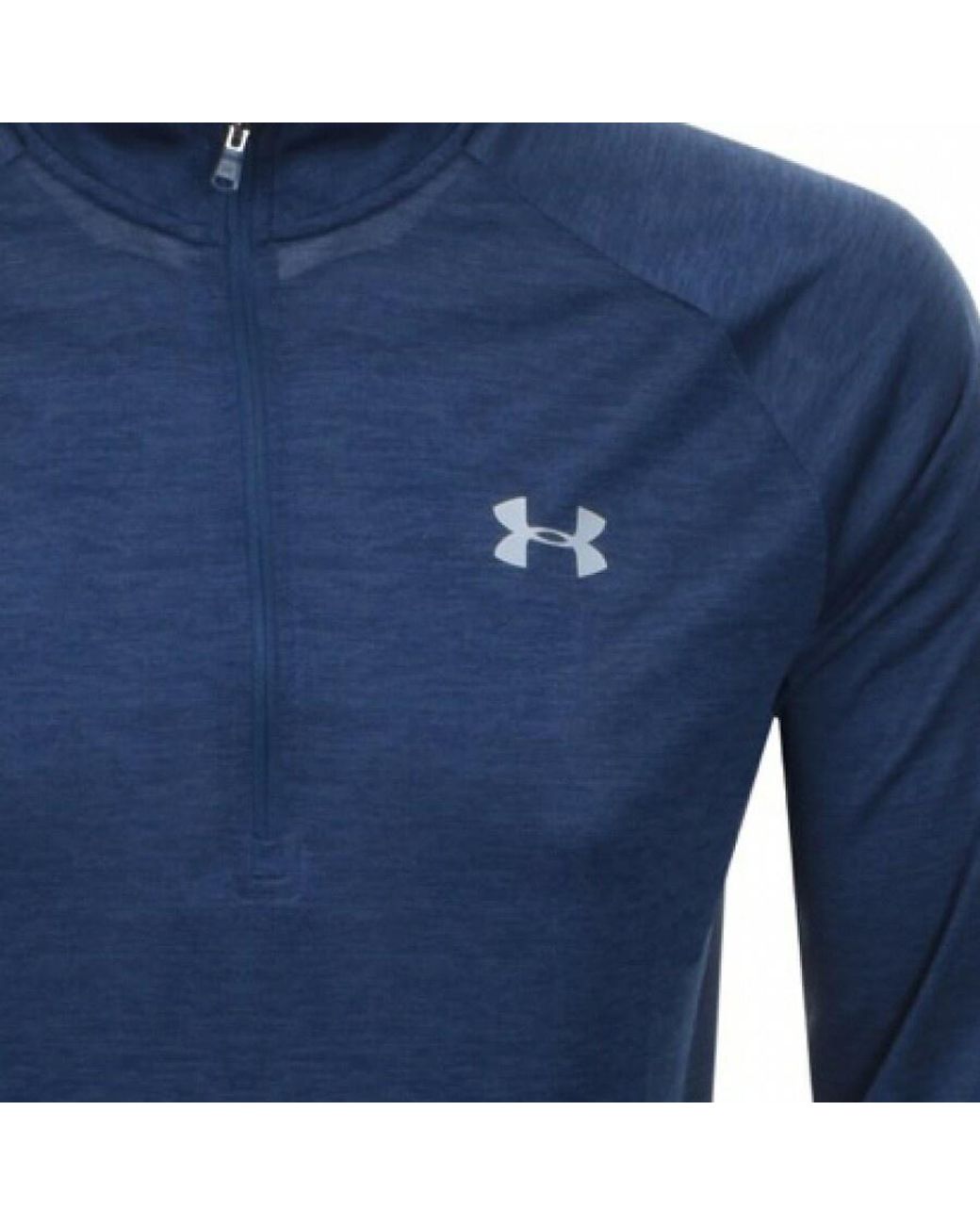 Under Armour Blue Half Zip Tech Sweatshirt for men