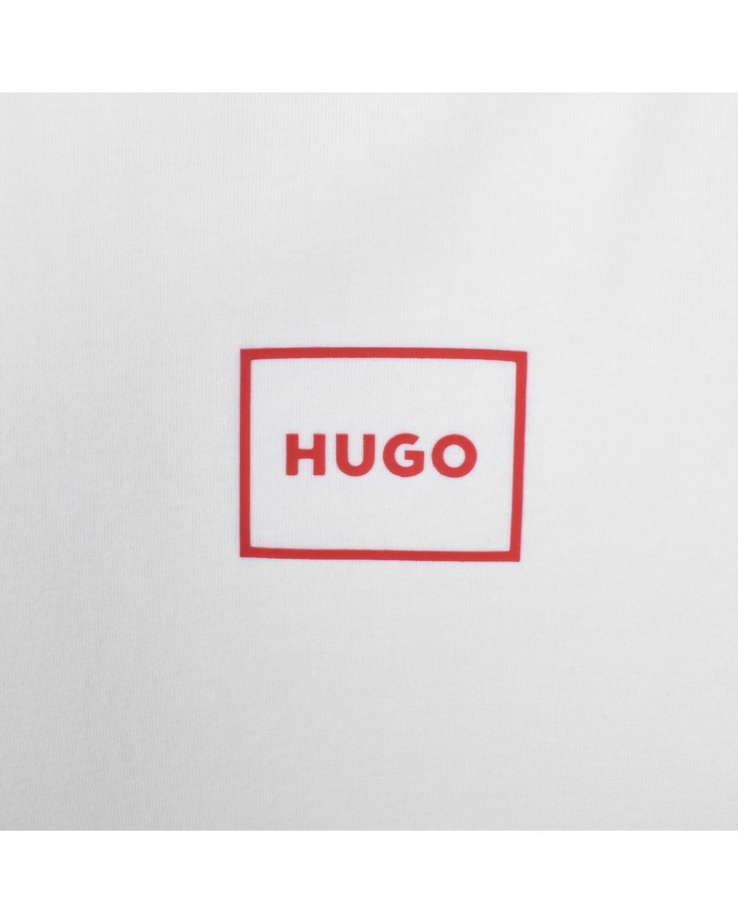 HUGO White Laze T Shirt for men