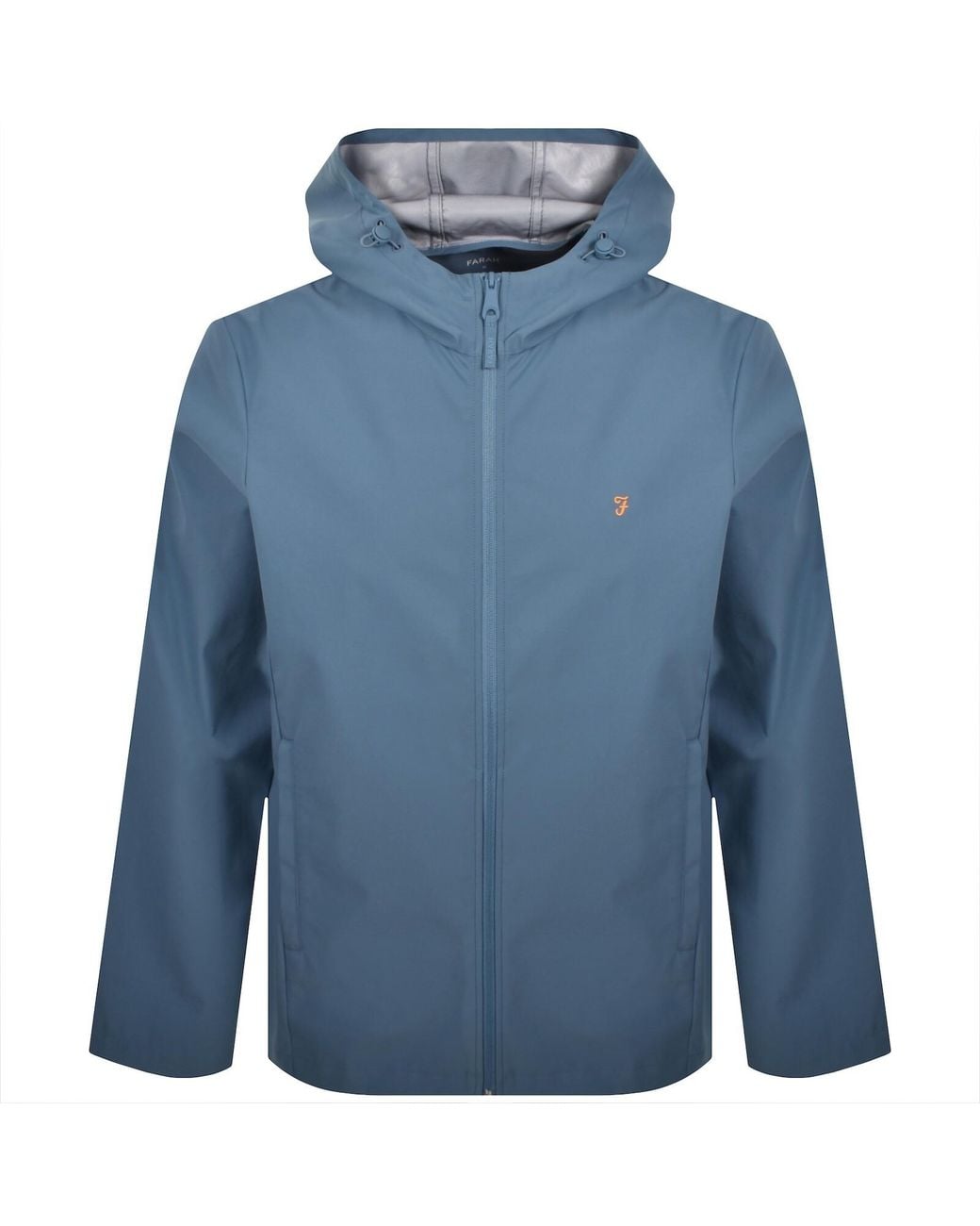 Farah Blue Farah Rhodes Hooded Jacket for men
