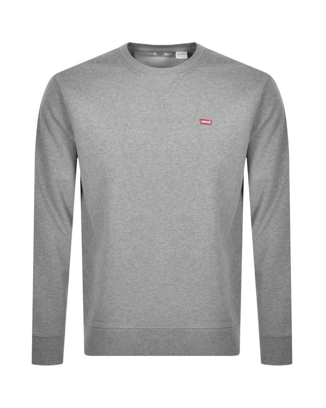 Levi's Gray Crew Neck Sweatshirt for men