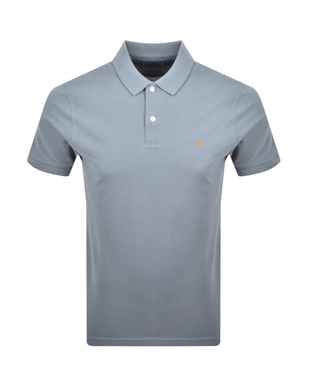 Farah Blue Farah Cunningham Polo T Shirt for men