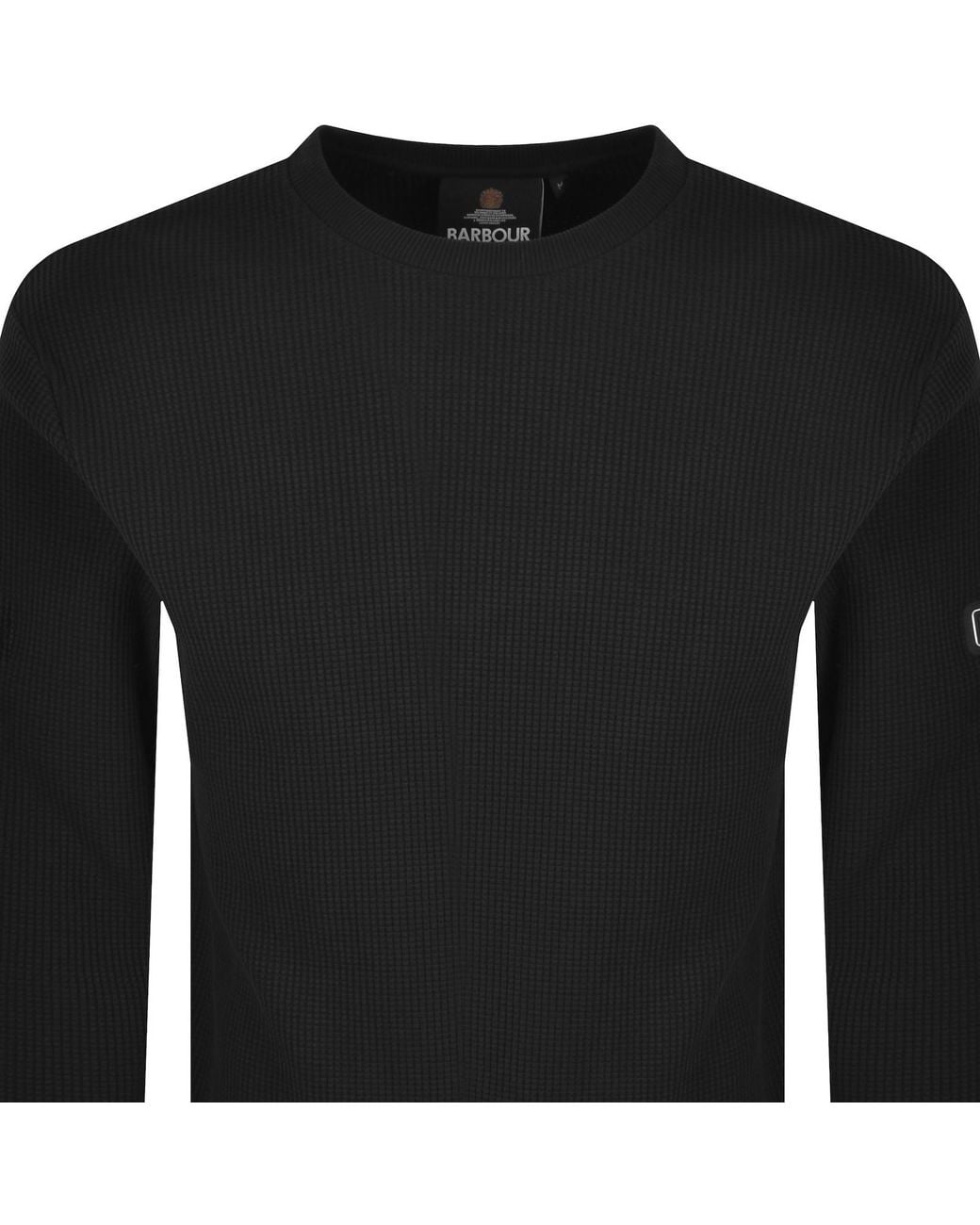 Barbour Black Curve Sweatshirt for men