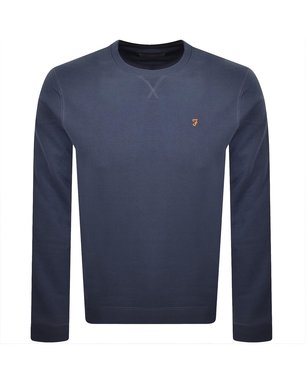 Farah Blue Farah Tim New Crew Neck Sweatshirt for men