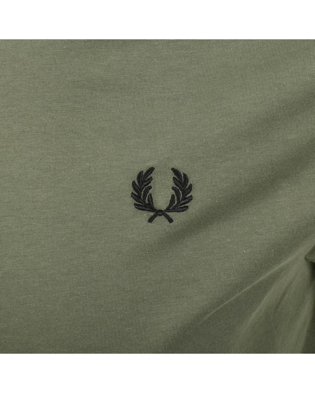 Fred Perry Green Twin Tipped T Shirt for men