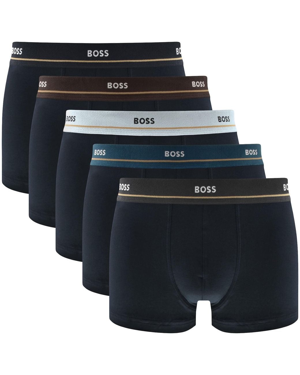BOSS BUSINESS Black Boss Underwear 5 Pack Boxer Trunks for men