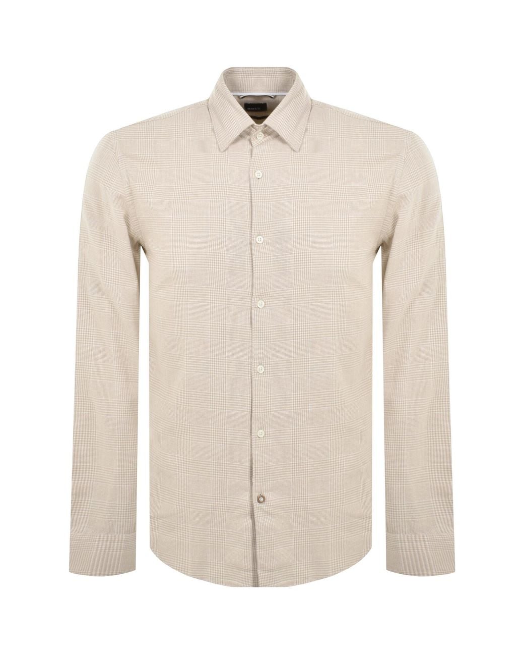 BOSS BUSINESS Natural Boss C Hal Long Sleeved Shirt for men