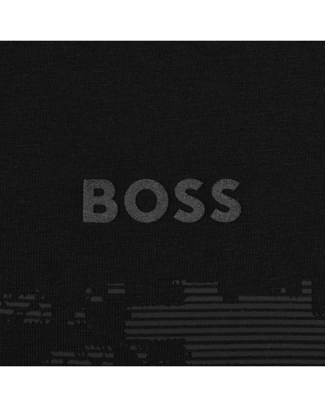 Boss Black Boss Globe Pattern Polo T Shirt for men