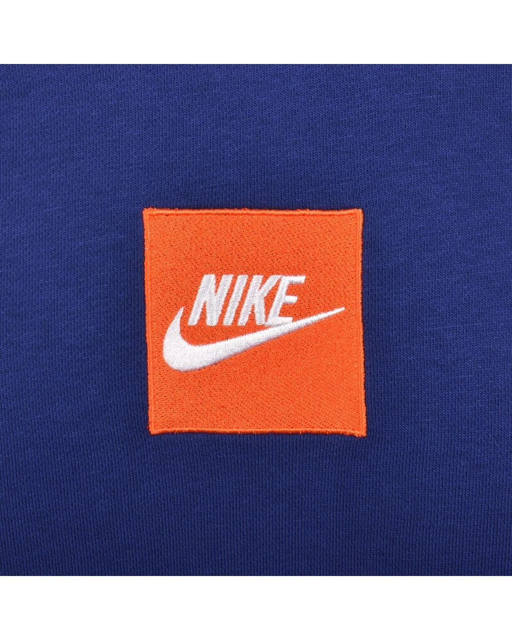 Nike Blue Logo Hoodie for men