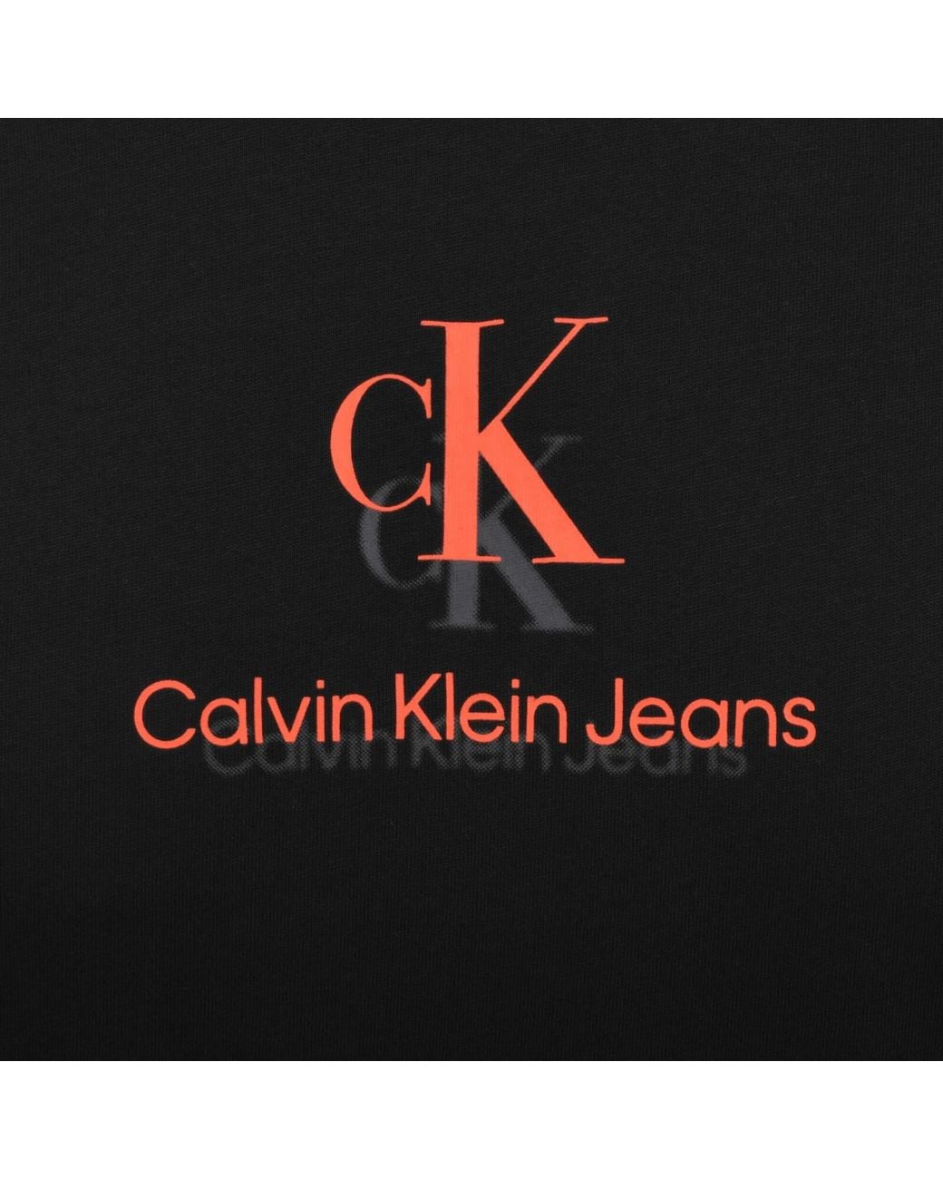 Calvin Klein Black Jeans Logo T Shirt for men