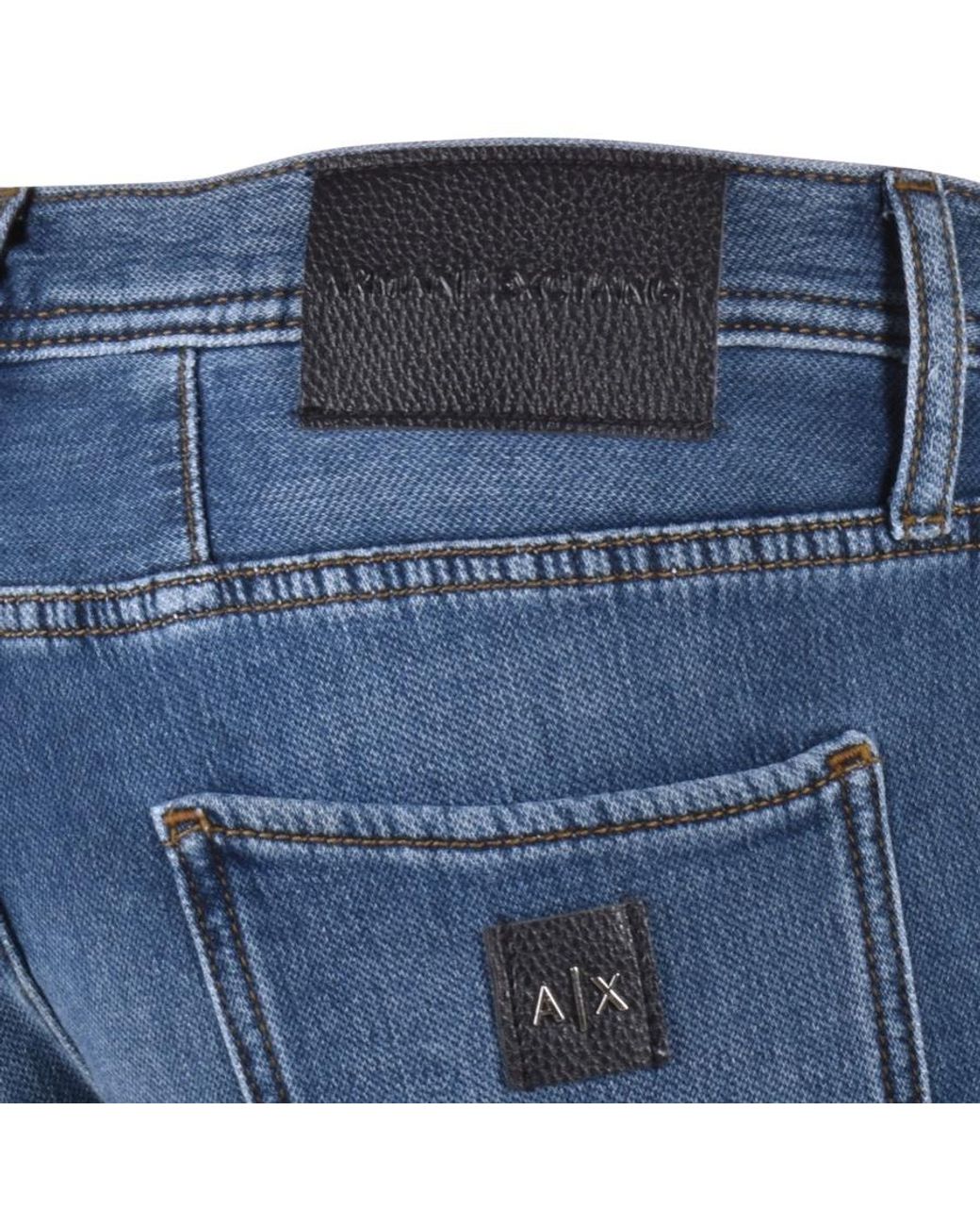 Blue Armani Exchange Denim J13 Slim Fit Jeans in Navy Mens Clothing Jeans Slim jeans for Men 