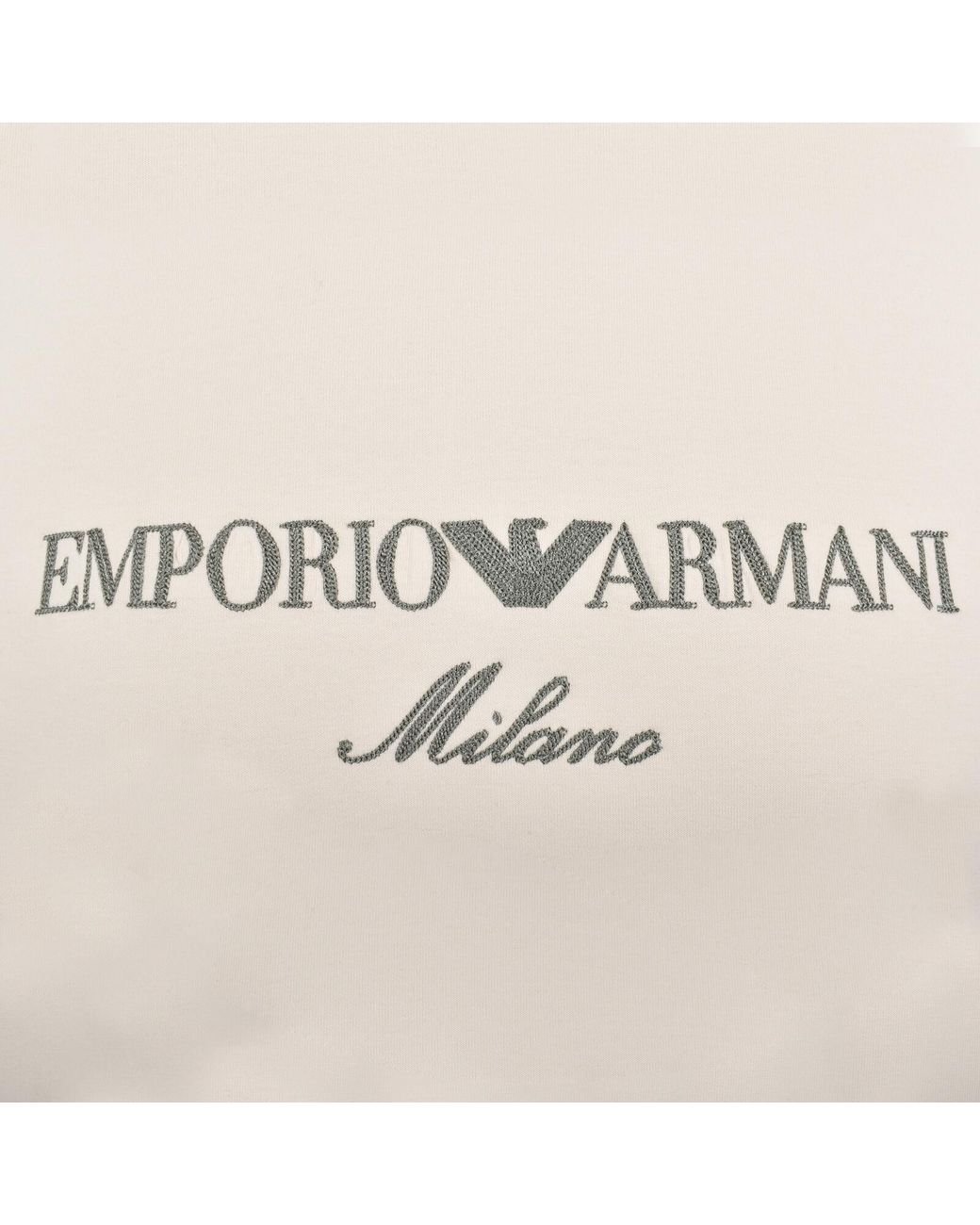 Armani Natural Emporio Crew Neck Logo Sweatshirt for men