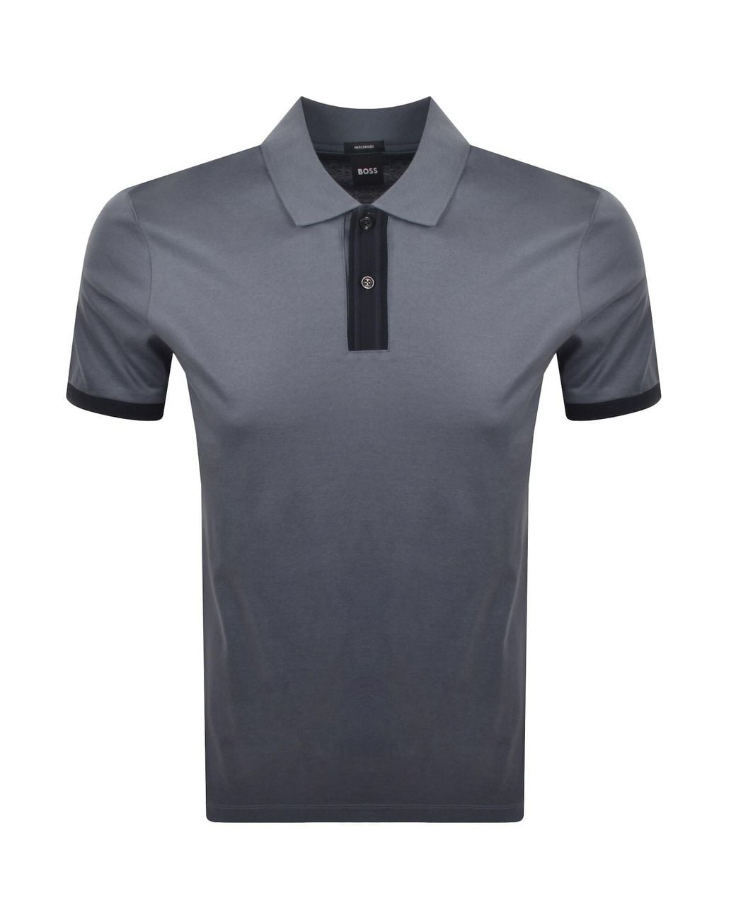 BOSS BUSINESS Blue Boss Parlay Polo T Shirt Open for men