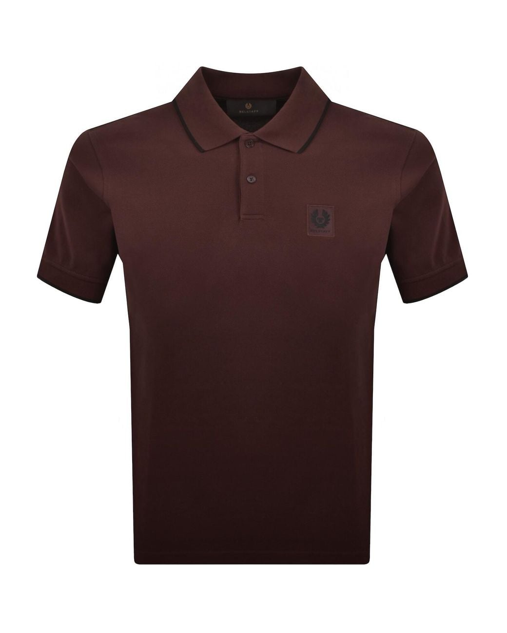 Belstaff Purple Tipped Polo T Shirt for men