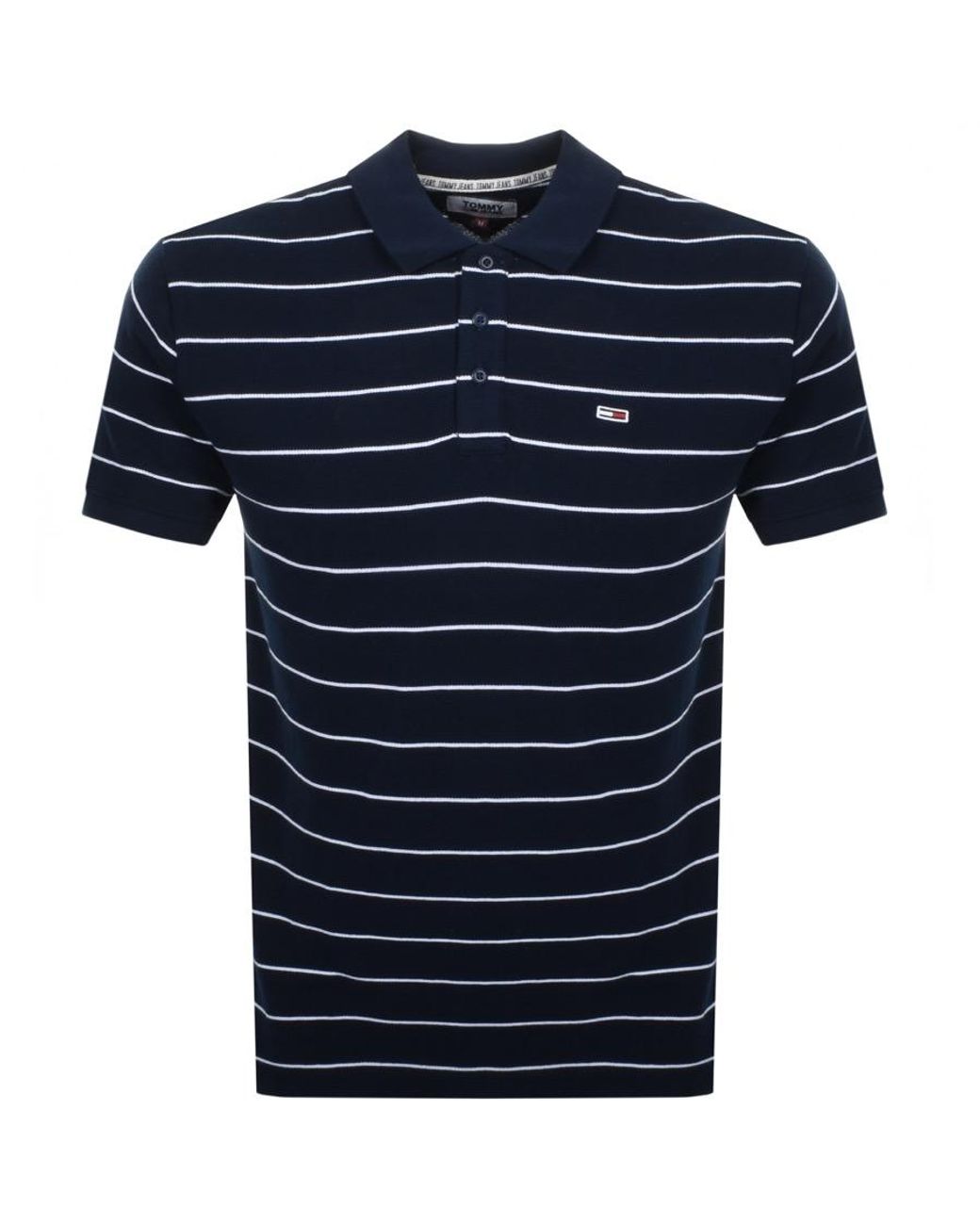 tommy hilfiger black polo t shirt