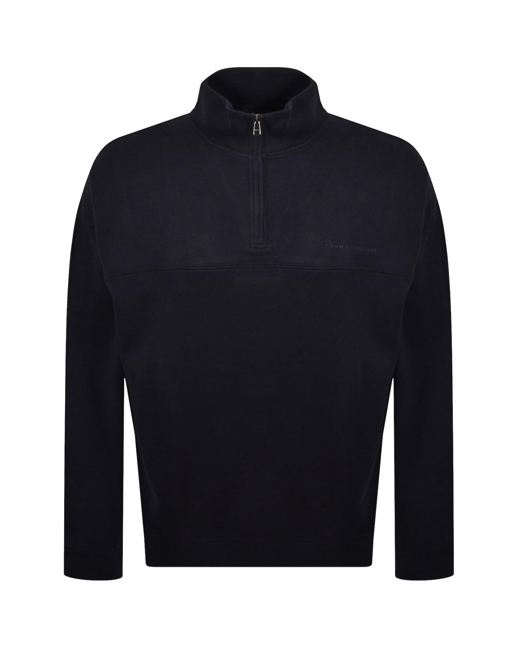 Tommy Hilfiger Blue Lounge Half Zip Sweatshirt for men