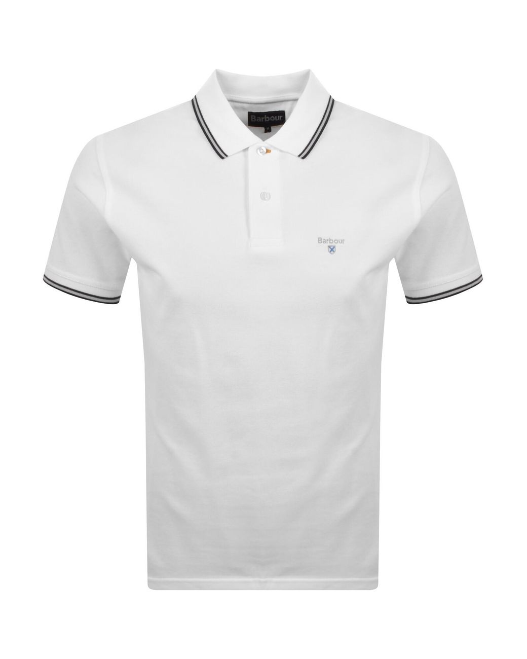 Barbour Gray Fielding Polo T Shirt for men
