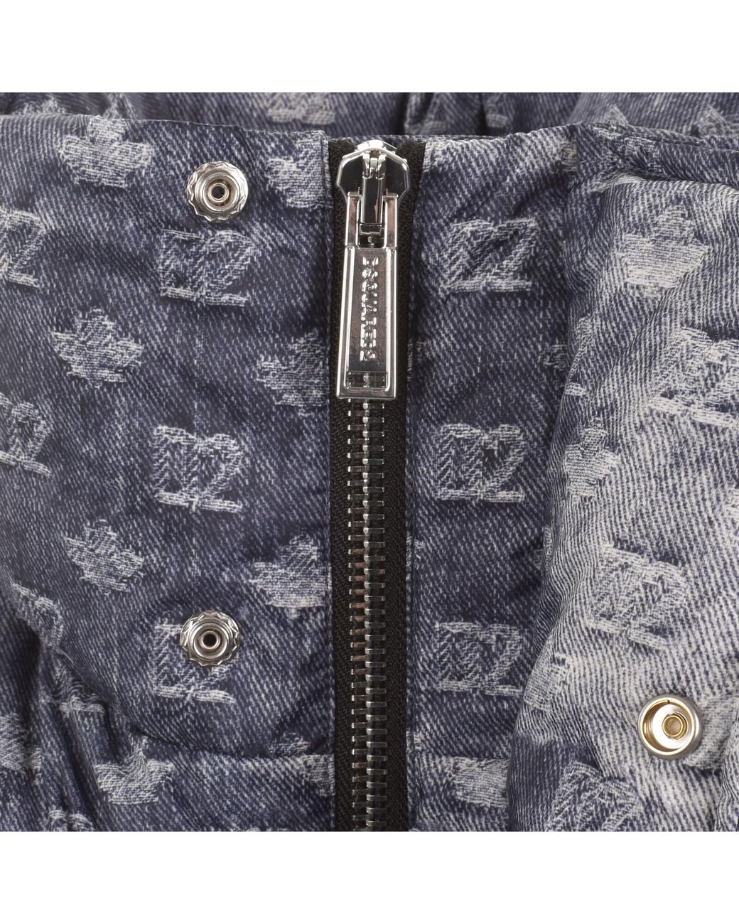 DSquared² Blue Monogram Gilet for men