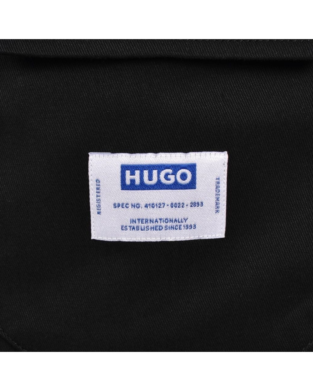 HUGO Black Short Sleeve Ekyno Shirt for men