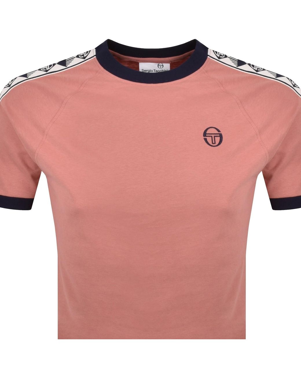 Sergio Tacchini Pink Ringer T Shirt for men
