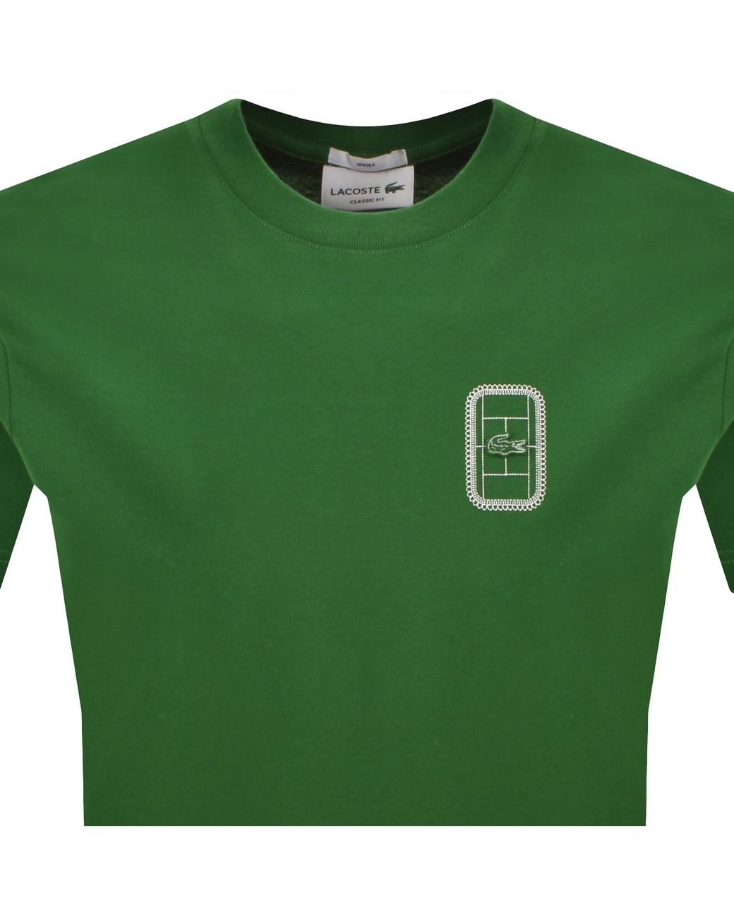Lacoste Green Logo T Shirts for men