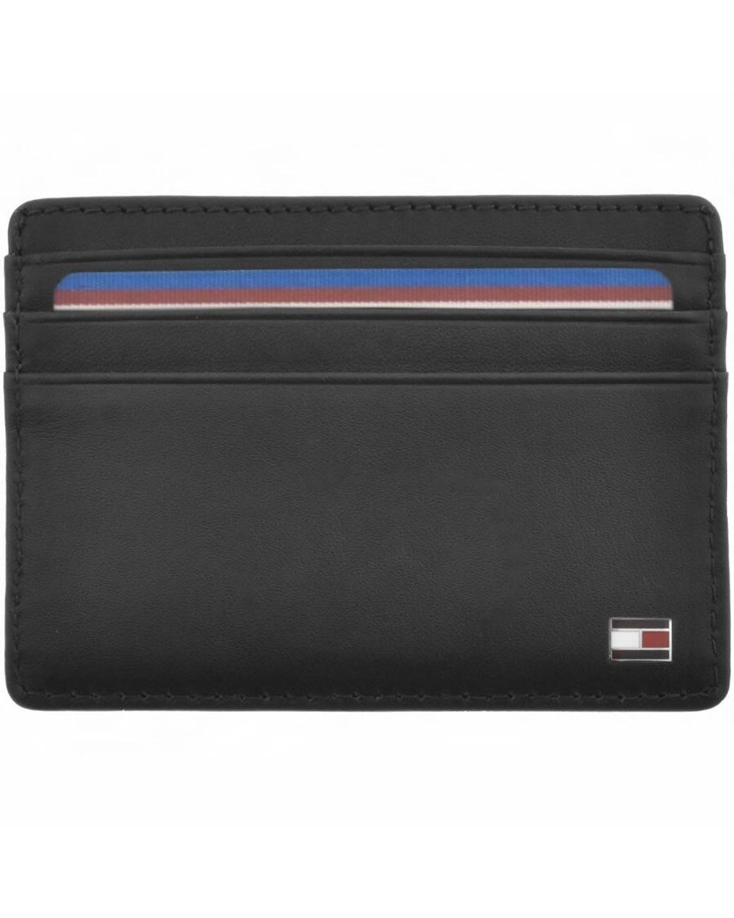 Tommy Hilfiger Black Eton Card Holder for men