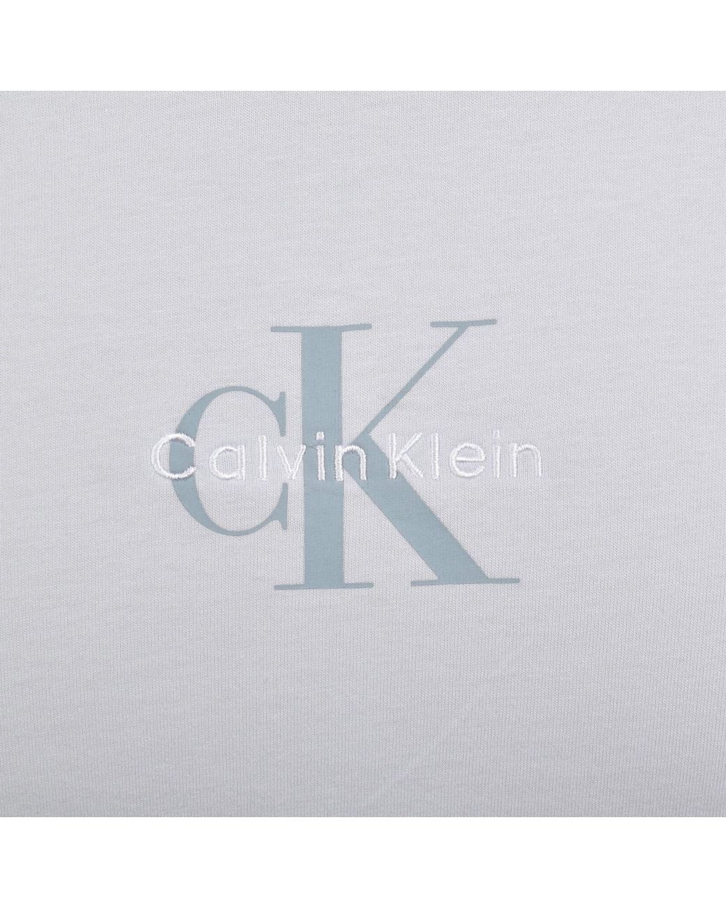 Calvin Klein Gray Jeans Monologo T Shirt for men